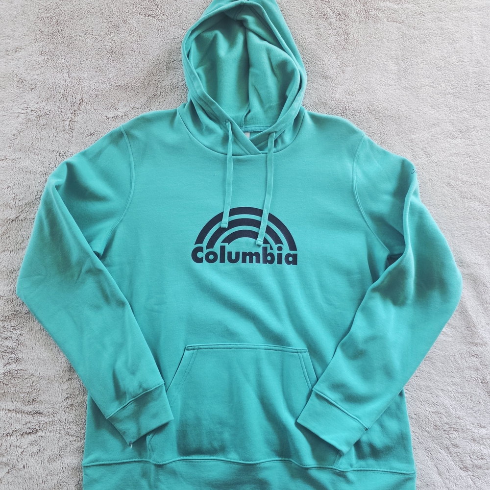 Columbia Womens Aqua Hoodie Sweater - Picture 1 of 4